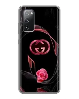 Чехол для Samsung Galaxy S20 FE с картинкой «Gucci — неоновая роза»