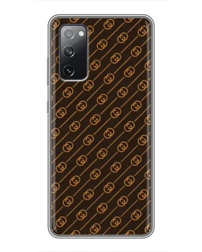 Чехол для Samsung Galaxy S20 FE с картинкой «Gucci — золотые диагонали» Чехол для Samsung Galaxy S20 FE с картинкой «Gucci — золотые диагонали»
