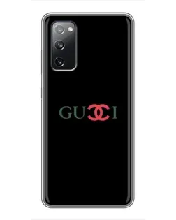 Чехол для Samsung Galaxy S20 FE с картинкой «Gucci — красный градиент»
