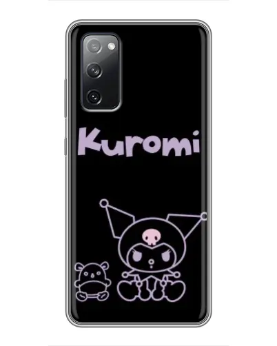 Чехол для Samsung Galaxy S20 FE с картинкой «Kuromi — черный минимализм»