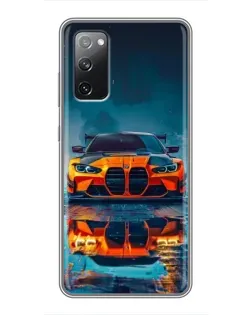 Чохол для Samsung Galaxy S20 FE з картинкою «BMW — золота емблема»