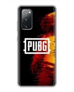 Чехол для Samsung Galaxy S20 FE с картинкой «Яркий логотип PUBG»
