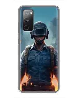 Чехол для Samsung Galaxy S20 FE с картинкой «PUBG — реалистичный герой»
