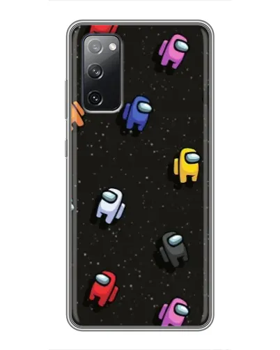 Чехол для Samsung Galaxy S20 FE с картинкой «Космический паттерн Among Us»