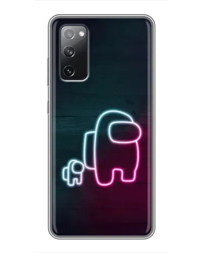 Чехол для Samsung Galaxy S20 FE с картинкой «Among Us неон-арт»