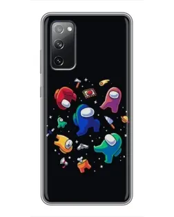 Чехол для Samsung Galaxy S20 FE с картинкой «Among Us космос»