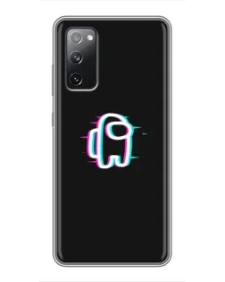 Чехол для Samsung Galaxy S20 FE с картинкой «Among Us неон»