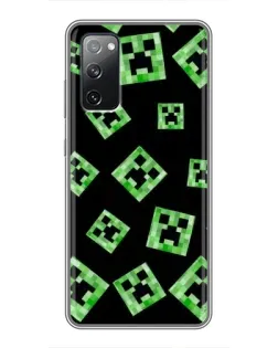 Чехол для Samsung Galaxy S20 FE с картинкой «Паттерн с криперами»
