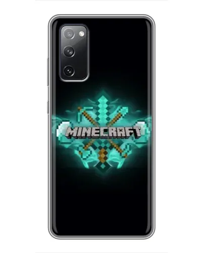 Чехол для Samsung Galaxy S20 FE с картинкой «Minecraft Diamond лого» Чехол для Samsung Galaxy S20 FE с картинкой «Minecraft Diamond лого»