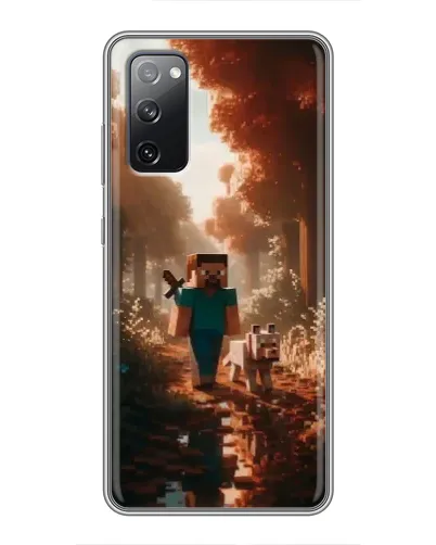 Чехол для Samsung Galaxy S20 FE с картинкой «Стив в лесу» Чехол для Samsung Galaxy S20 FE с картинкой «Стив в лесу»