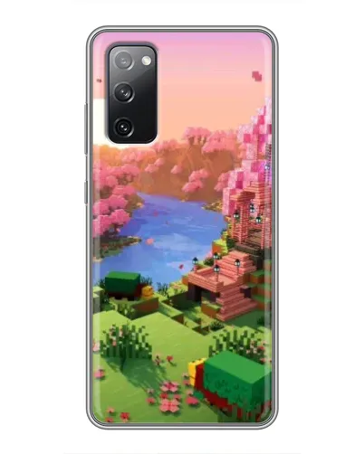 Чехол для Samsung Galaxy S20 FE с картинкой «Розовое дерево Minecraft» Чехол для Samsung Galaxy S20 FE с картинкой «Розовое дерево Minecraft»