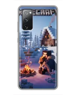 Чехол для Samsung Galaxy S20 FE с картинкой «Зимний Minecraft»