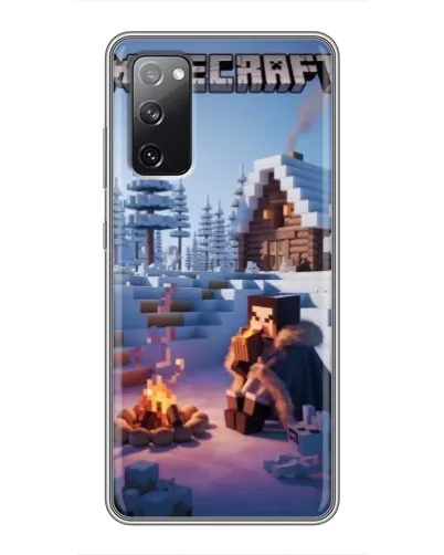 Чехол для Samsung Galaxy S20 FE с картинкой «Зимний Minecraft» Чехол для Samsung Galaxy S20 FE с картинкой «Зимний Minecraft»