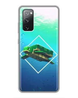 Чохол для Samsung Galaxy S20 FE з картинкою «Черепаха Minecraft»