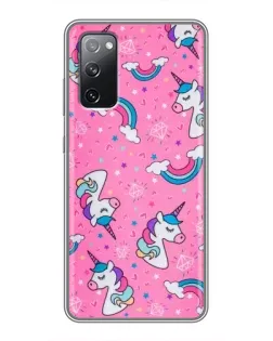 Чехол для Samsung Galaxy S20 FE с картинкой «Unicorn паттерн розовый» Чехол для Samsung Galaxy S20 FE с картинкой «Unicorn паттерн розовый»