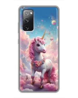 Чехол для Samsung Galaxy S20 FE с картинкой «Единорог среди облаков»