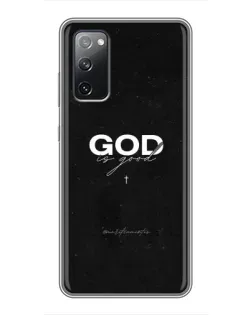 Чехол для Samsung Galaxy S20 FE с картинкой «GOD — Бог над всем»