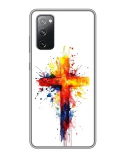 Чехол для Samsung Galaxy S20 FE с картинкой «Акварельный крест»