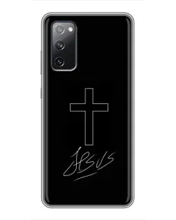Чохол для Samsung Galaxy S20 FE з картинкою «Графічний хрест Jesus» Чохол для Samsung Galaxy S20 FE з картинкою «Графічний хрест Jesus»