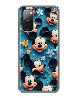 Чехол для Samsung Galaxy S20 FE с картинкой «Паттерн Микки и Минни»