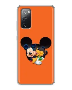 Чехол для Samsung Galaxy S20 FE с картинкой «Сердце Микки Минни»