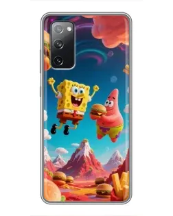Чехол для Samsung Galaxy S20 FE с картинкой «Космический фастфуд»