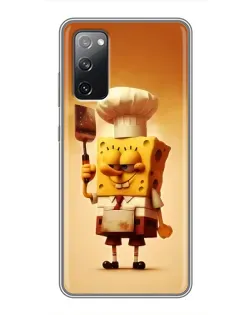 Чехол для Samsung Galaxy S20 FE с картинкой «Губка Боб повар»