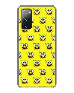 Чехол для Samsung Galaxy S20 FE с картинкой «Паттерн Губка Боб»