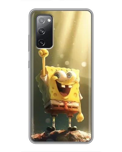 Чехол для Samsung Galaxy S20 FE с картинкой «Сияющий Спанч Боб»