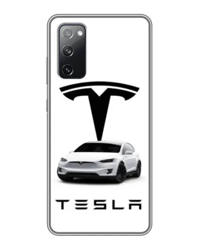 Чехол для Samsung Galaxy S20 FE с картинкой «Tesla White Style»