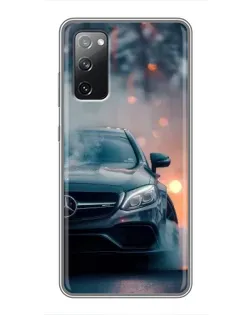 Чехол для Samsung Galaxy S20 FE с картинкой «Mercedes — ночной город»