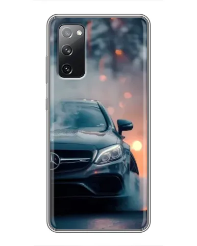 Чехол для Samsung Galaxy S20 FE с картинкой «Mercedes — ночной город» Чехол для Samsung Galaxy S20 FE с картинкой «Mercedes — ночной город»