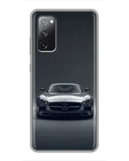 Чехол для Samsung Galaxy S20 FE с картинкой «Mercedes на черном»