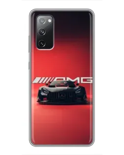 Чехол для Samsung Galaxy S20 FE с картинкой «Mercedes AMG — красная линия»