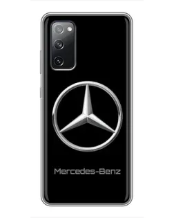 Чехол для Samsung Galaxy S20 FE с картинкой «Mercedes Silver Logo»