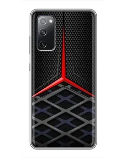 Чехол для Samsung Galaxy S20 FE с картинкой «Mercedes Carbon Grid»