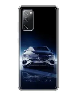 Чехол для Samsung Galaxy S20 FE с картинкой «Ночной Mercedes EQ»