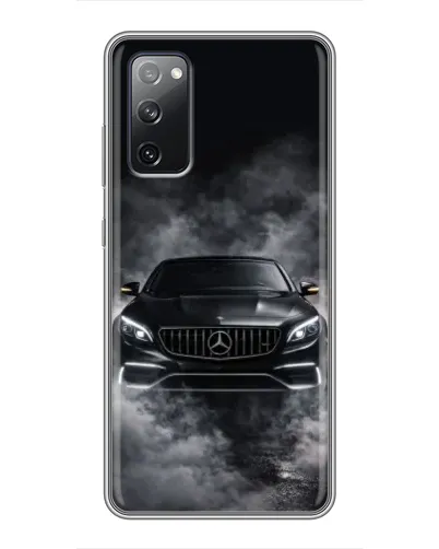 Чехол для Samsung Galaxy S20 FE с картинкой «Mercedes в дыму» Чехол для Samsung Galaxy S20 FE с картинкой «Mercedes в дыму»