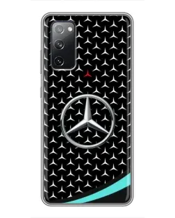 Чехол для Samsung Galaxy S20 FE с картинкой «Mercedes — бирюзовый акцент»