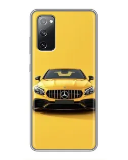 Чехол для Samsung Galaxy S20 FE с картинкой «Желтый Mercedes GT»