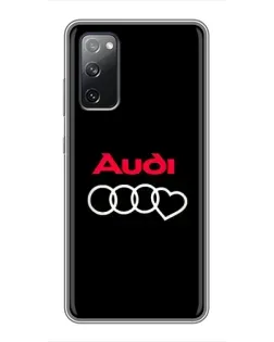 Чехол для Samsung Galaxy S20 FE с картинкой «Логотип Audi Heart»