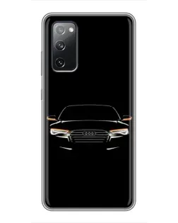 Чехол для Samsung Galaxy S20 FE с картинкой «Audi — ночной контур»