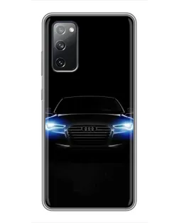 Чехол для Samsung Galaxy S20 FE с картинкой «Audi в неоне»