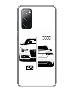 Чехол для Samsung Galaxy S20 FE с картинкой «Audi — контрастный дизайн»
