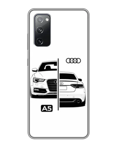 Чехол для Samsung Galaxy S20 FE с картинкой «Audi — контрастный дизайн» Чехол для Samsung Galaxy S20 FE с картинкой «Audi — контрастный дизайн»