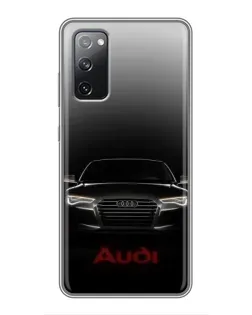 Чехол для Samsung Galaxy S20 FE с картинкой «Audi — градиентный контур»