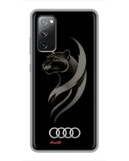 Чехол для Samsung Galaxy S20 FE с картинкой «Графика — пантера и Audi»