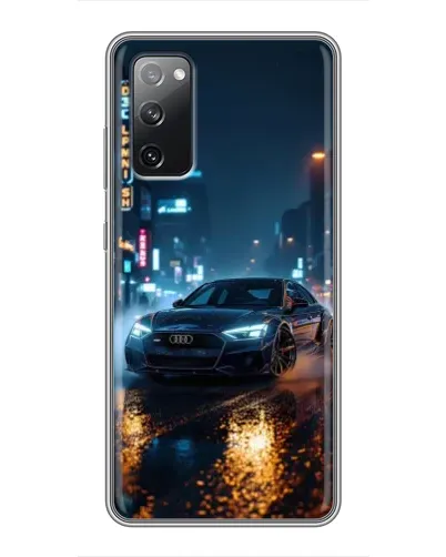 Чехол для Samsung Galaxy S20 FE с картинкой «Ночной город и Audi» Чехол для Samsung Galaxy S20 FE с картинкой «Ночной город и Audi»