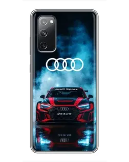 Чехол для Samsung Galaxy S20 FE с картинкой «Audi Sport — неон»