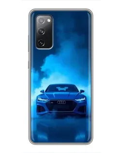 Чехол для Samsung Galaxy S20 FE с картинкой «Audi — голубая энергия»